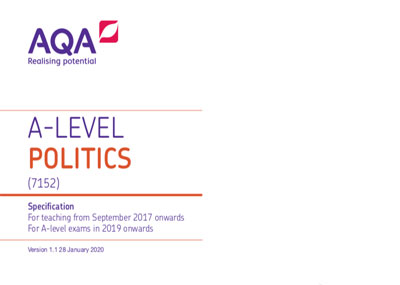  AQA A-level Politics: Government and Politics of the